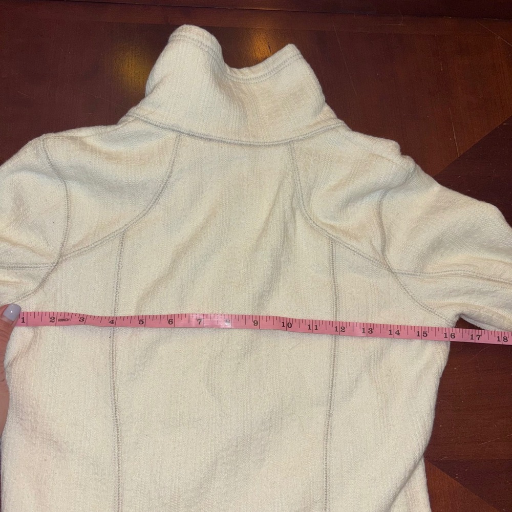 Columbia Omni-Shield | Womens XS | Full Zip Ribbed Knit Tapered Waist Sweater - Picture 10 of 11